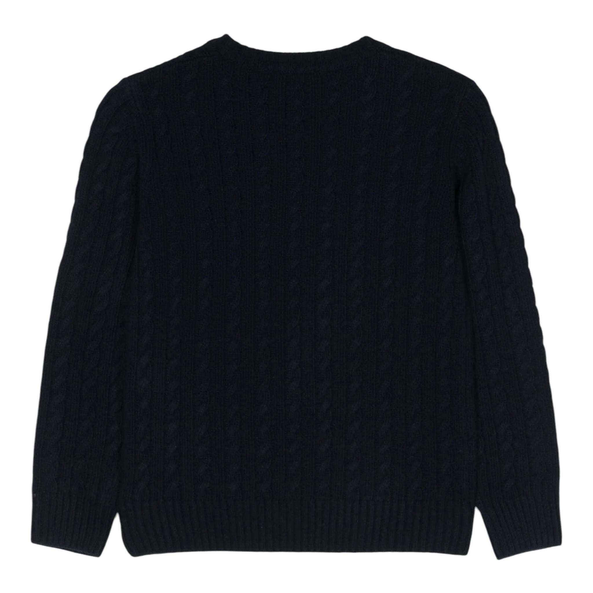 IL GUFO maglia tinta unita con trecce Blu per Neonato A24MA332EM220 BLU IL GUFO 