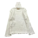 NANAN maglia modello lupetto tinta unita a costine Panna per Bambina I2455648B PANNA NANAN 