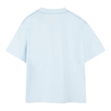 Timberland T-Shirt Girocollo Tinta Unita con Stampa per Bambino T60438 AZZURRO TIMBERLAND 