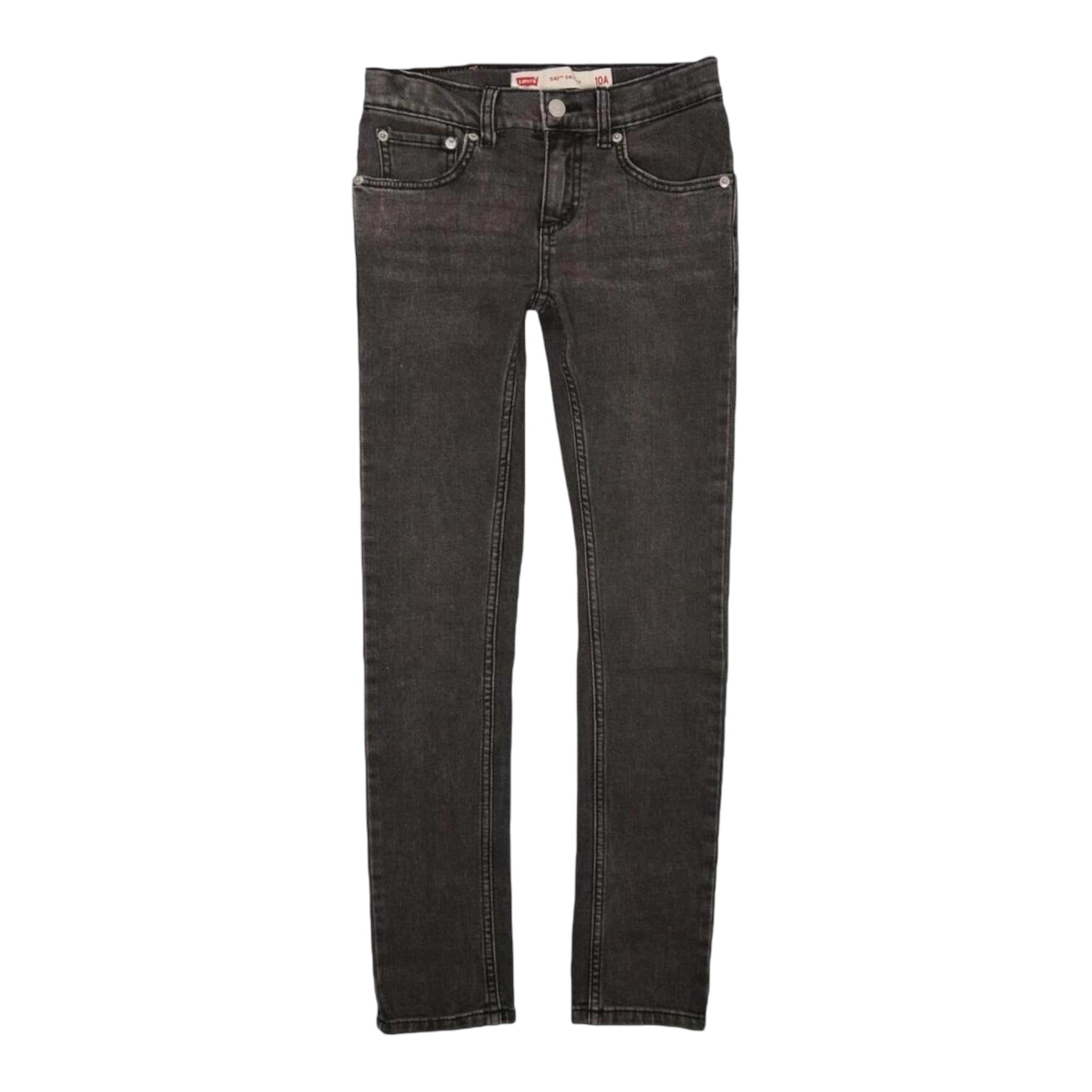 LEVI'S jeans tinta unita con girovita regolabile Nero per Bambino 9EK277 NERO LEVI'S 