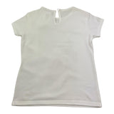 Magil T-Shirt Girocollo Tinta Unita con Stampa per Bambina BN26010 BIANCO MAGIL 