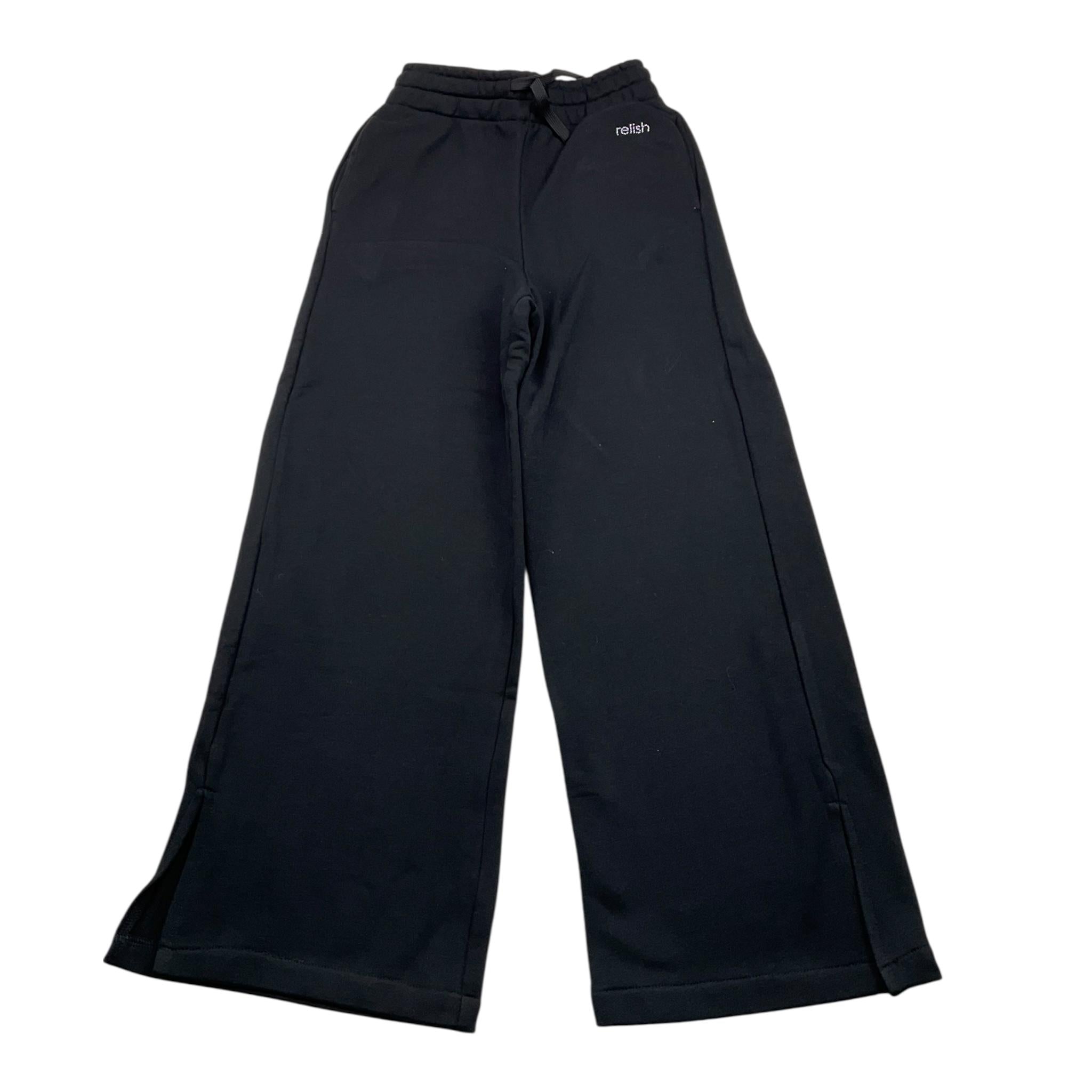 RELISH pantalone tuta tinta unita modello palazzo Nero per Bambina RGA2407033001 NERO RELISH 