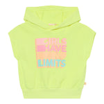 Billieblush Felpa Smanicata Tinta Unita con Cappuccio per Bambina U20846X GIALLO FLUO BillIEBLUSH 