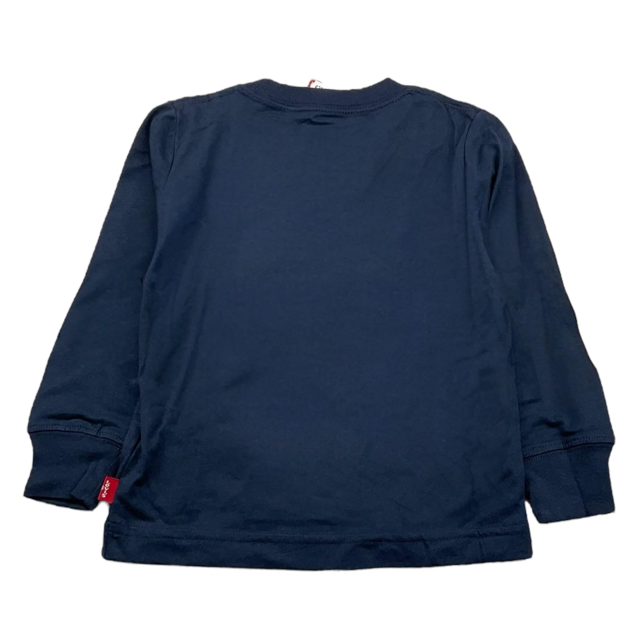 LEVI'S shirt girocollo tinta unita con logo Blu per Neonato 6E8646NXX BLU LEVI'S 