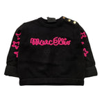 MARC ELLIS maglia girocollo tinta unita con logo Nero per Neonata JMNSW00193 NERO MARC ELLIS 