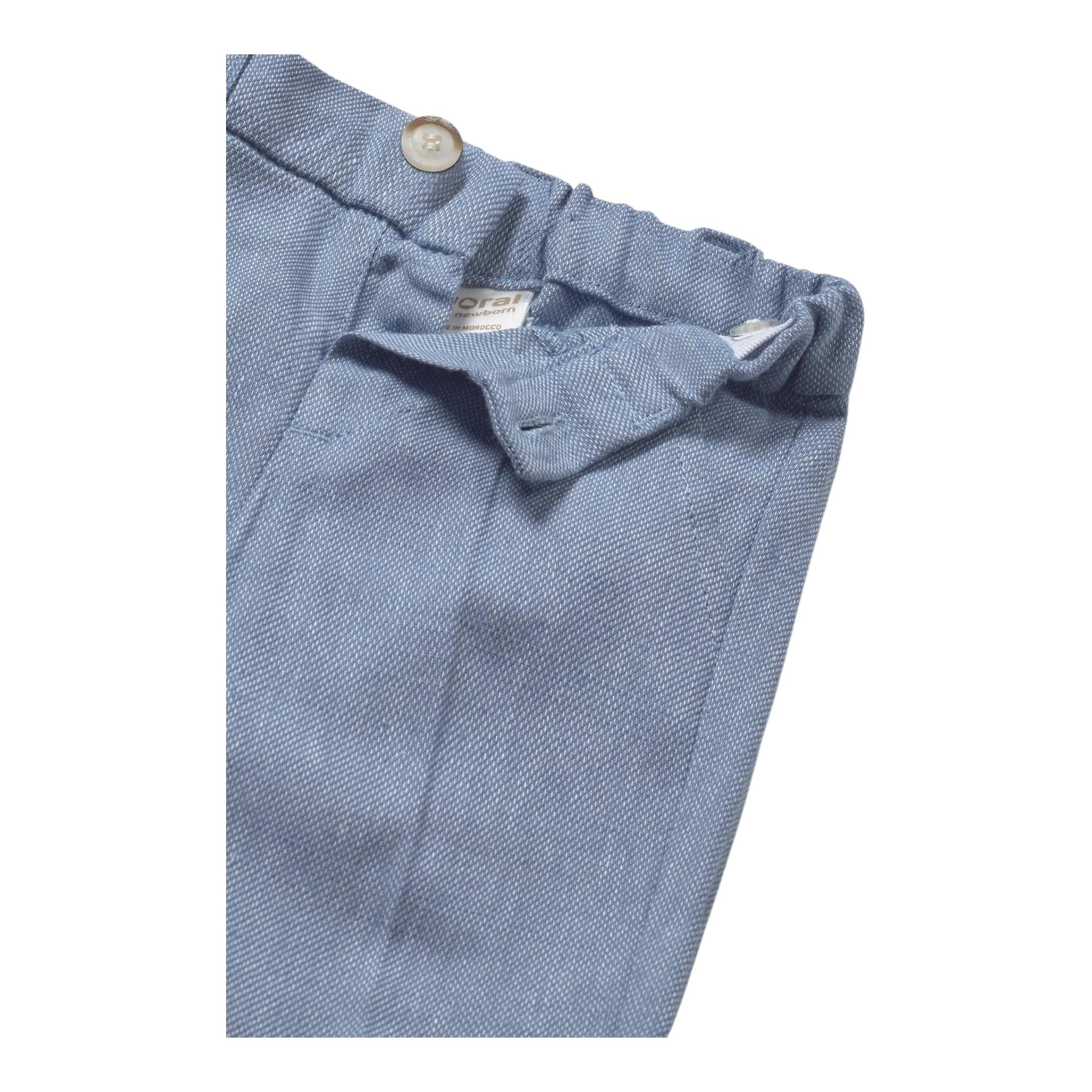 Mayoral Pantalone Tinta Unita con Girovita Regolabile per Neonato 1562 AZZURRO MAYORAL 