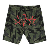 Neil Barrett Bermuda Print Fantasy With Elastic Waist Green For Boys