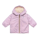 K-WAY giubbino tinta unita con cappuccio in contrasto Lilla per Neonata K61157WXXX LILLA K-WAY 