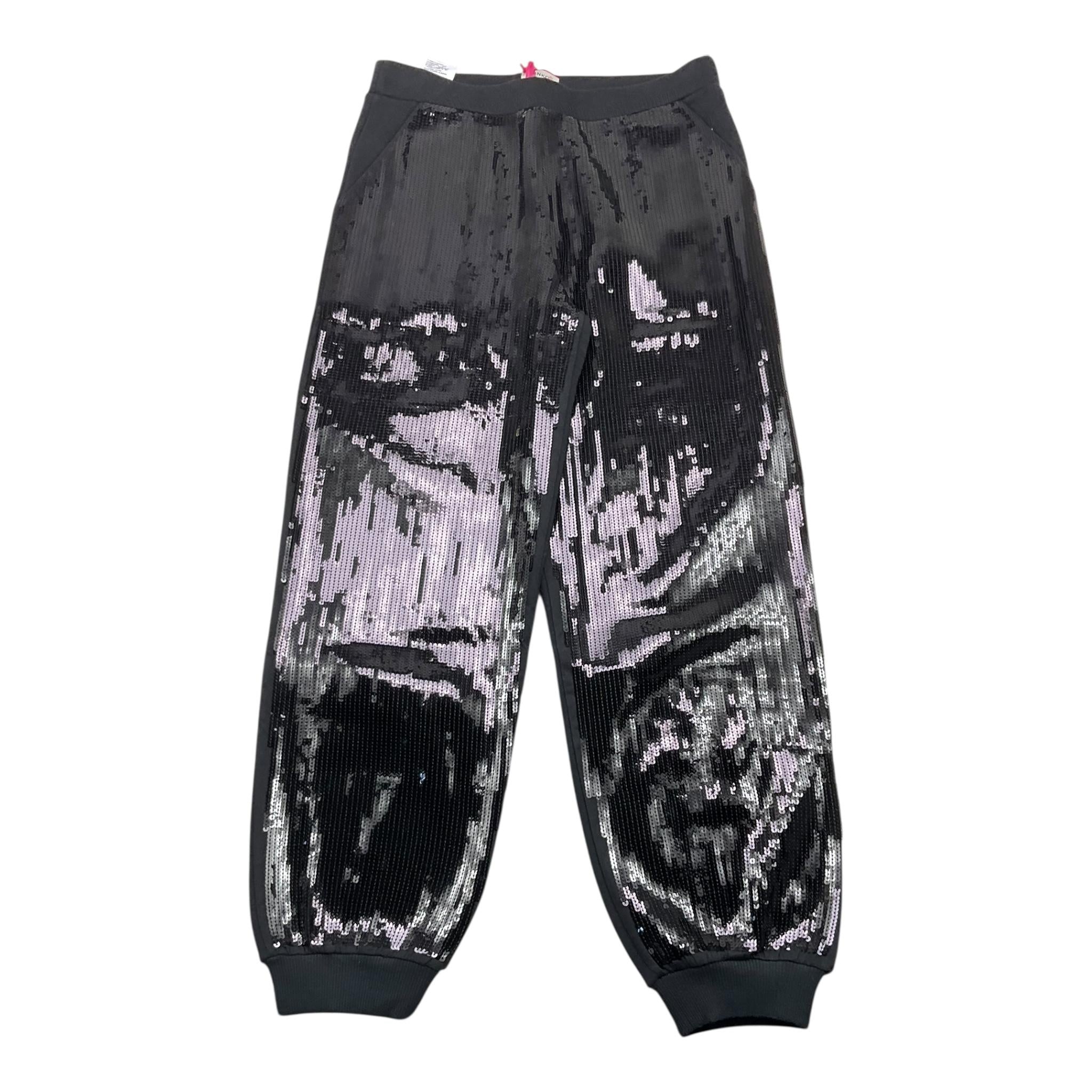 PINKO pantalone tinta unita paiettato Nero per Bambina PAN1188 NERO PINKO 