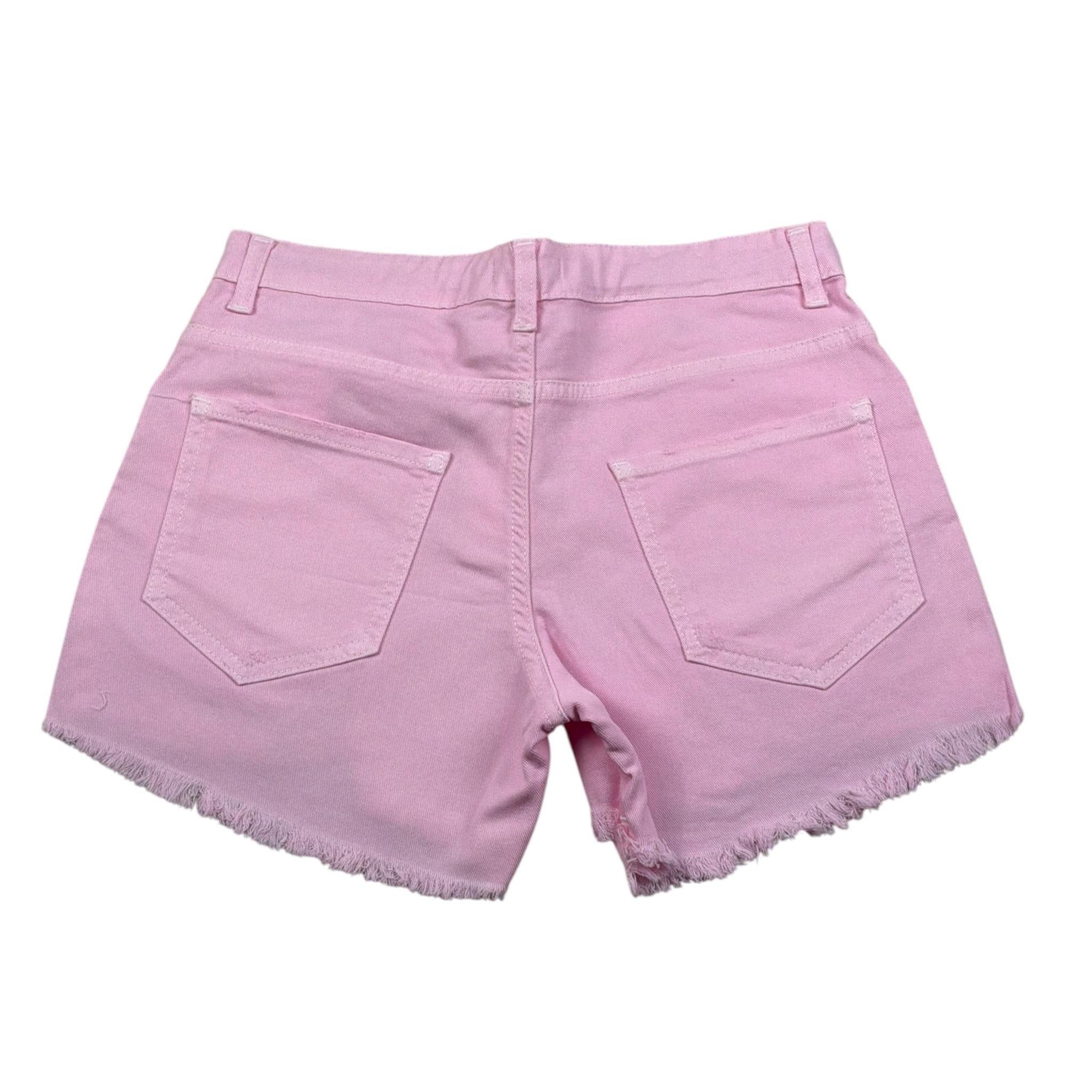 Lu Lu By Miss Grant Short tinta unita con Girovita Regolabile Rosa per Bambina LL2605 ROSA LU LU BY MISS GRANT 