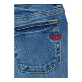 DIESEL jeans tinta unita con girovita regolabile Blu per Bambino J00807X BLU DIESEL 