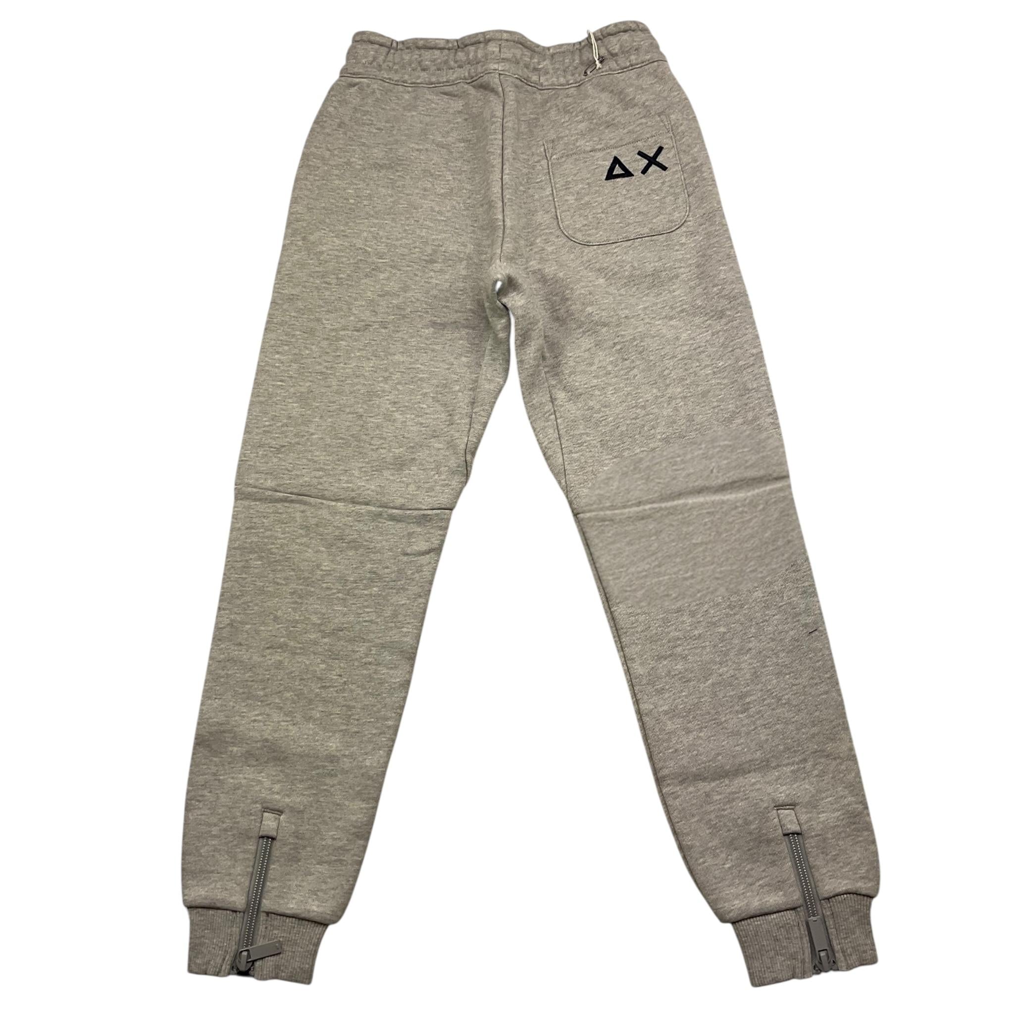 SUN68 pantalone tuta tinta unita con logo Grigio per Bambino F44342 GRIGIO SUN68 