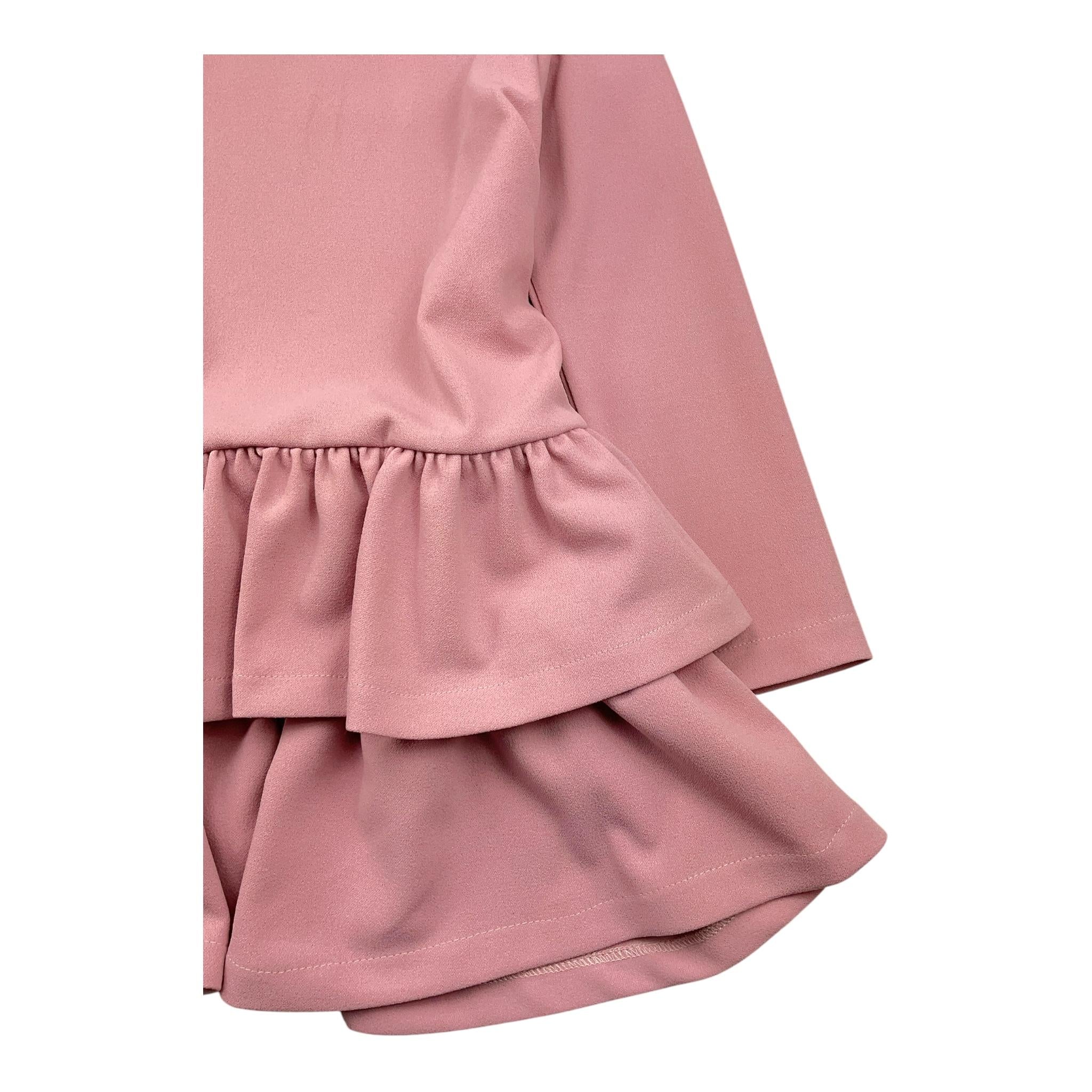 MEILISA BAI abito girocollo tinta unita Rosa per Bambina FL5899 ROSA MEILISA BAI 