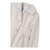 MAYORAL cappotto tinta unita cn finte tasche Beige per Bambina 4484X BEIGE MAYORAL 