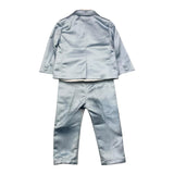 Damper Dan 4 Piece Set Jacket-Shirt-Pants-Bow Tie Blue For Newborn