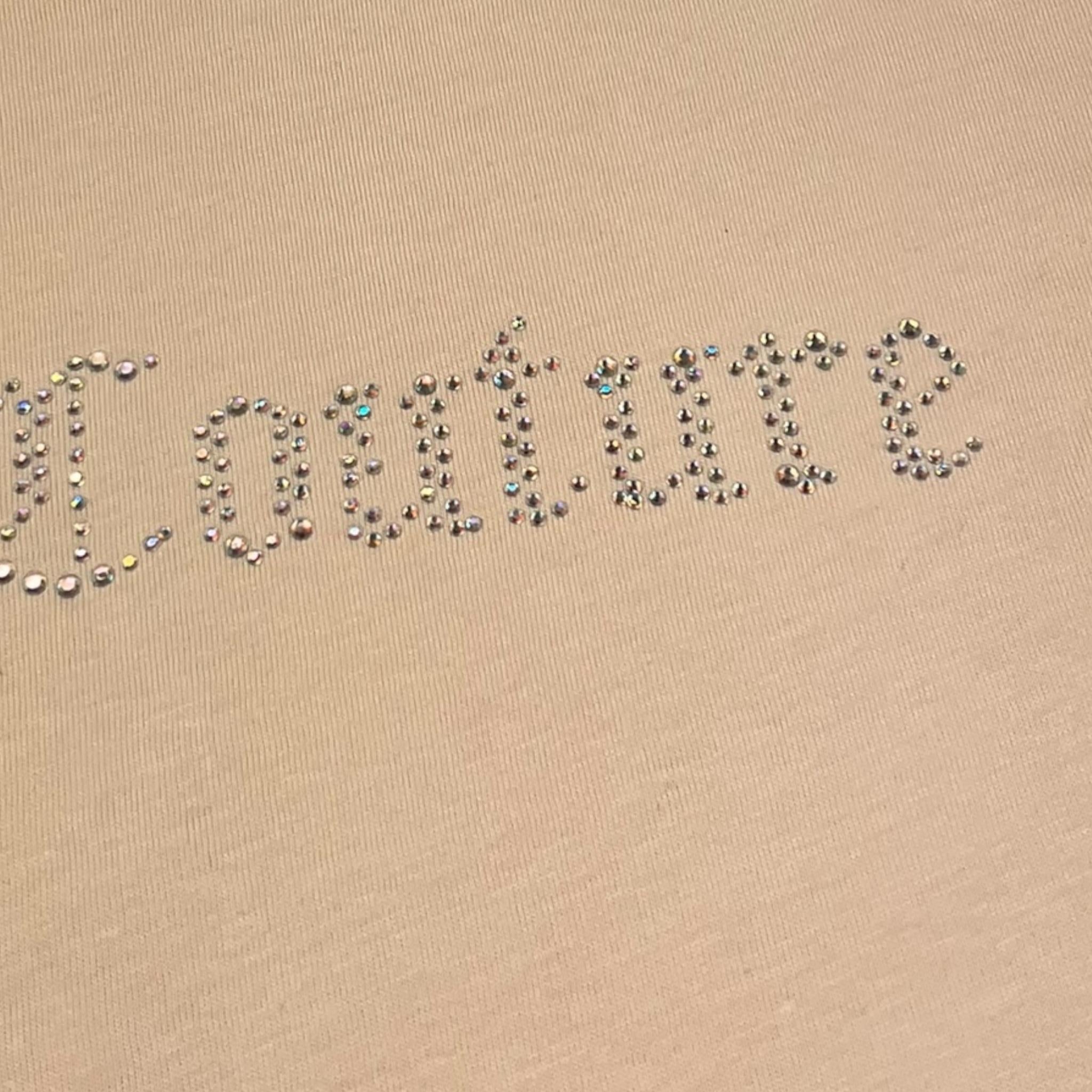 Juicy Couture T-Shirt Girocollo Tinta Unita con Brillantini per Bambina JBX6550 ROSA JUICY COUTURE 