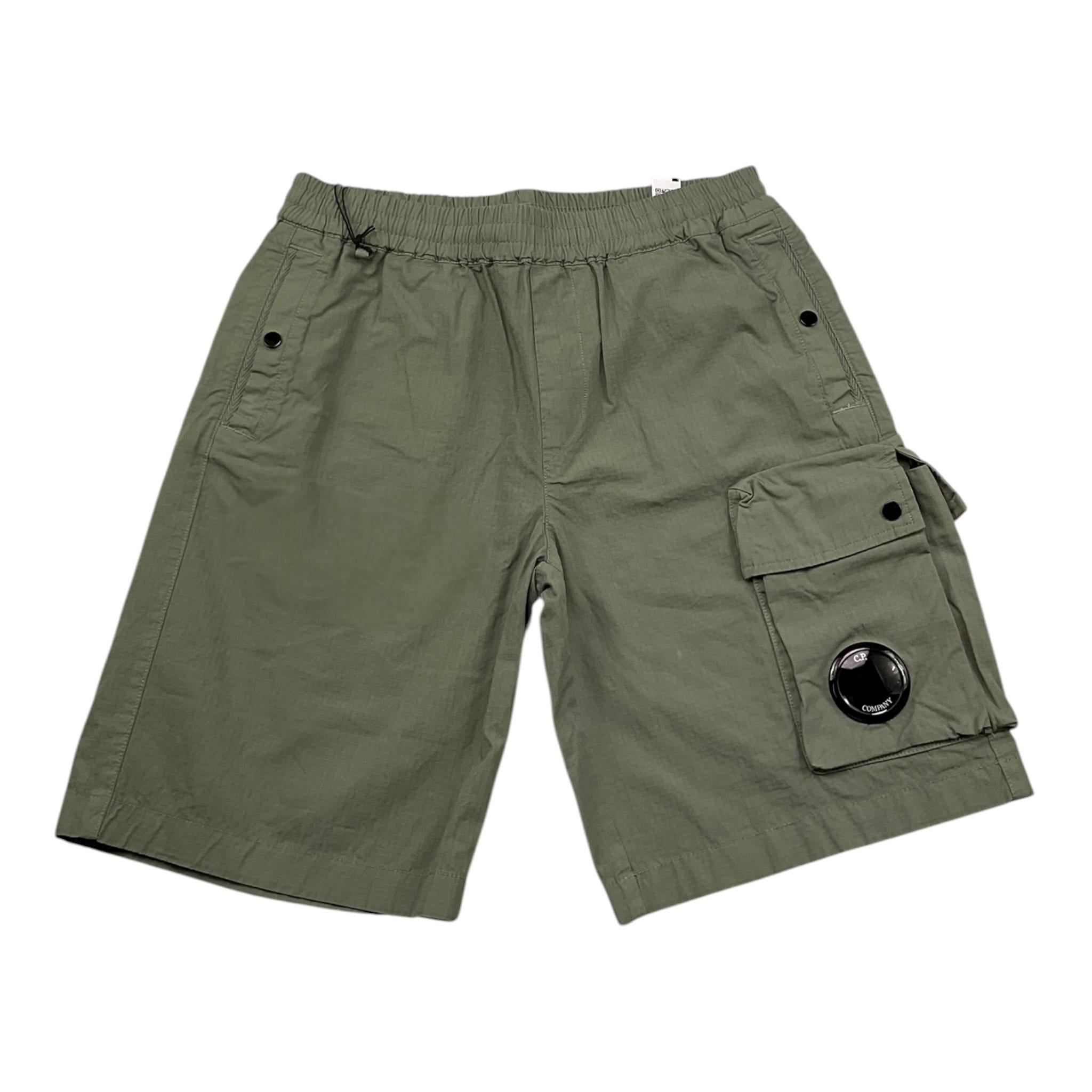 C.P. Company Bermuda Tinta Unita con Elastico In Vita per Bambino CUQ00B VERDE C.P. COMPANY 