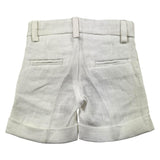 Shako' Bermuda Solid Color With Adjustable Waist Cream For Newborn