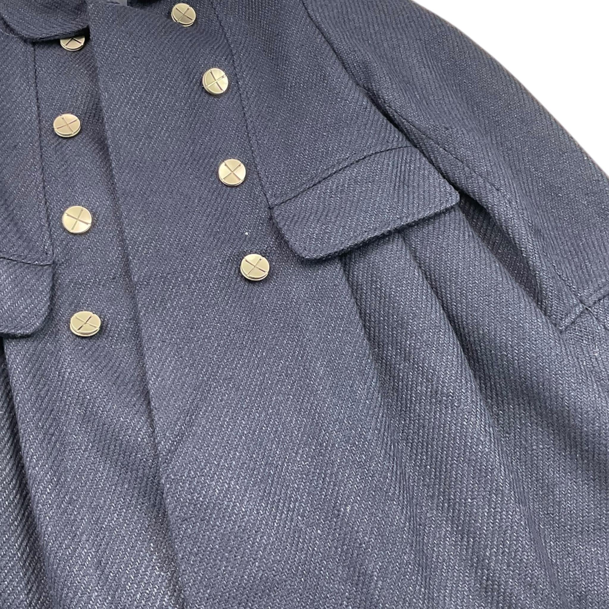 MIRANDA giacca tinta unita con bottoni in contrasto Blu per Bambina 360266 BLU MIRANDA 