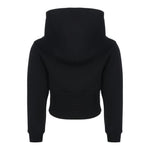 Dolce & Gabbana Felpa Tinta Unita con Cappuccio per Bambina L5JW9RG7KN5 NERO DOLCE & GABBANA 