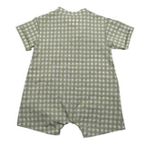 Teddy E Minou Pagliaccetto Mezza Manica Tinta Unita con Stampa per Neonato E25TU047C3159 VERDE TEDDY E MINOU 