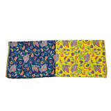 Daniele Alessandrini Two-Tone Printed Blue/Yellow Scarf For Children