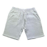Nupkeet Solid Color Elastic Waist Bermuda Shorts White For Boys