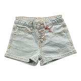 Vicolo Short Solid Color With Adjustable Waistline Blue For Girls