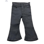 DONDUP pantalone tinta unita modello zampa Nero per Bambina DFPA105 NERO DONDUP 