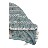 Paz Rodriguez Plain Hat With Light Blue Embroidery For Baby Girl