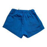 Diesel Short In Solid Color Sweatshirt With Contrast Print Blue For Girls