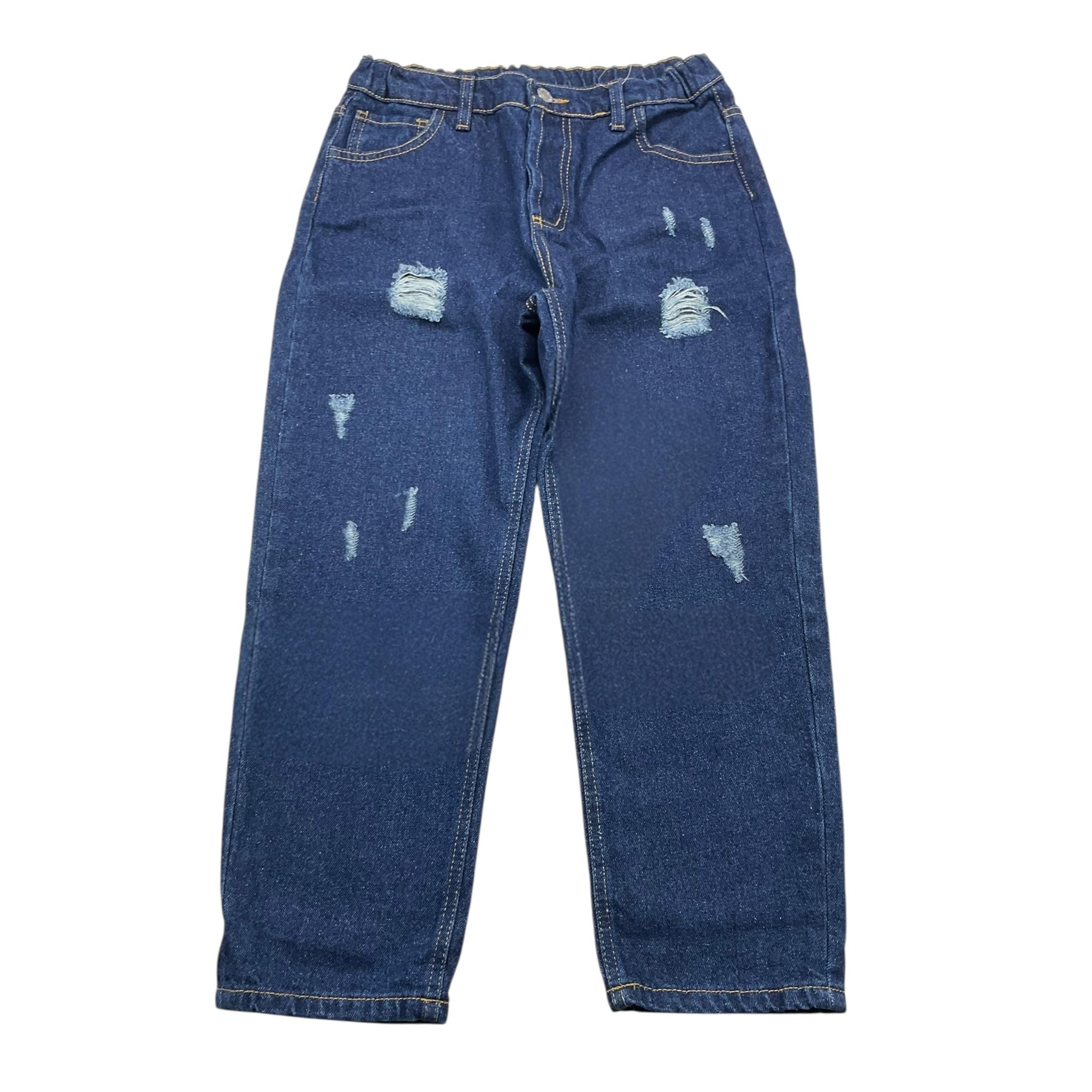 ITALY MODA jeans tinta unita con elastico in vita Blu per Bambino ITA1011 BLU ITALY MODA 