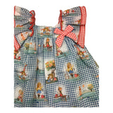 Miranda Plain White Patterned Dress for Baby Girl