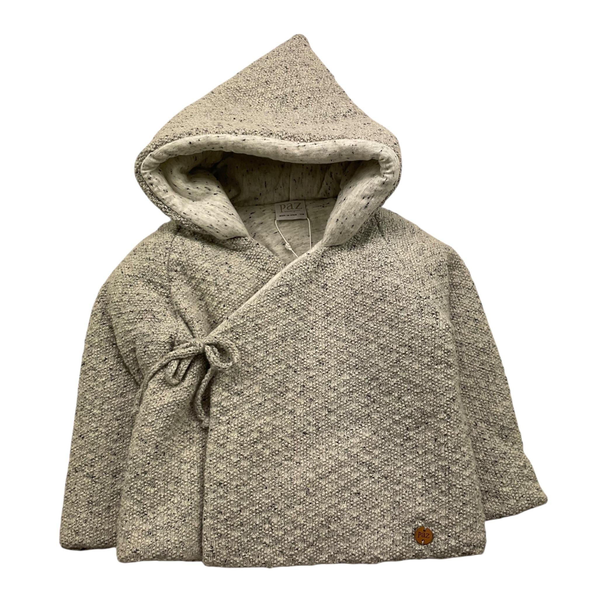 PAZ RODRIGUEZ cappotto tinta unita con cappuccio Grigio per Neonato 012130927 GRIGIO PAZ RODRIGUEZ 