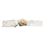 Marlu' Belt Band For Dresses Solid Color White For Newborn