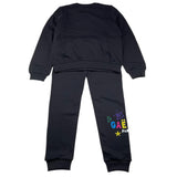 GAELLE completo 2 pezzi felpa-pantalone tinta unita Nero per Bambina 274100527 NERO GAELLE 