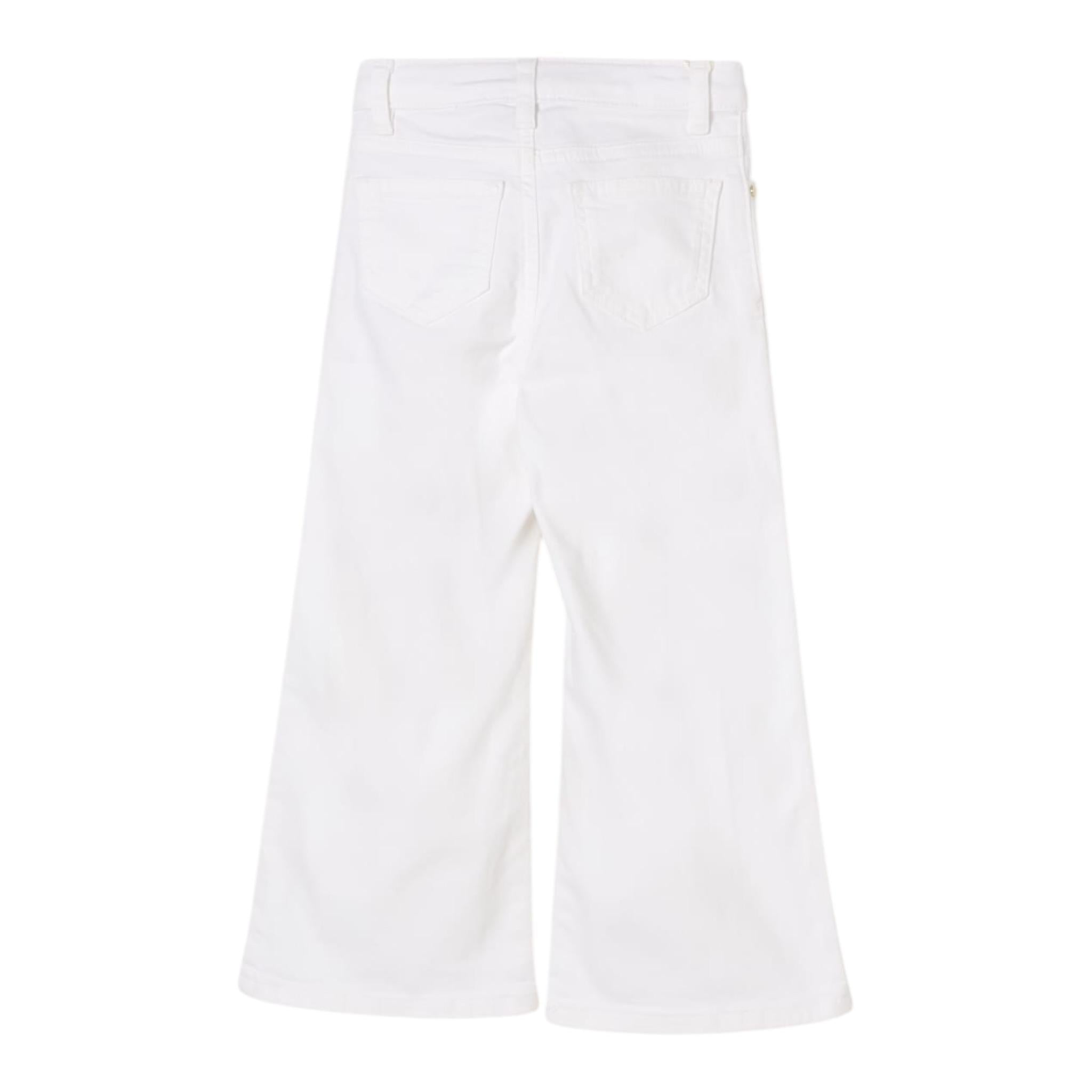 Twinset Pantalone Modello A Palazzo Tinta Unita per Bambina 251GJ2611XX BIANCO TWINSET 