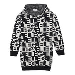 GAELLE abito tinta unita logato con cappuccio Bianco/nero per Bambina 2741VW00420XX BIANCO/NERO GAELLE 