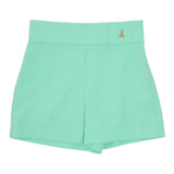 Patrizia Pepe Short Tinta Unita con Elastico In Vita per Bambina 7P0383 VERDE ACQUA PATRIZIA PEPE 