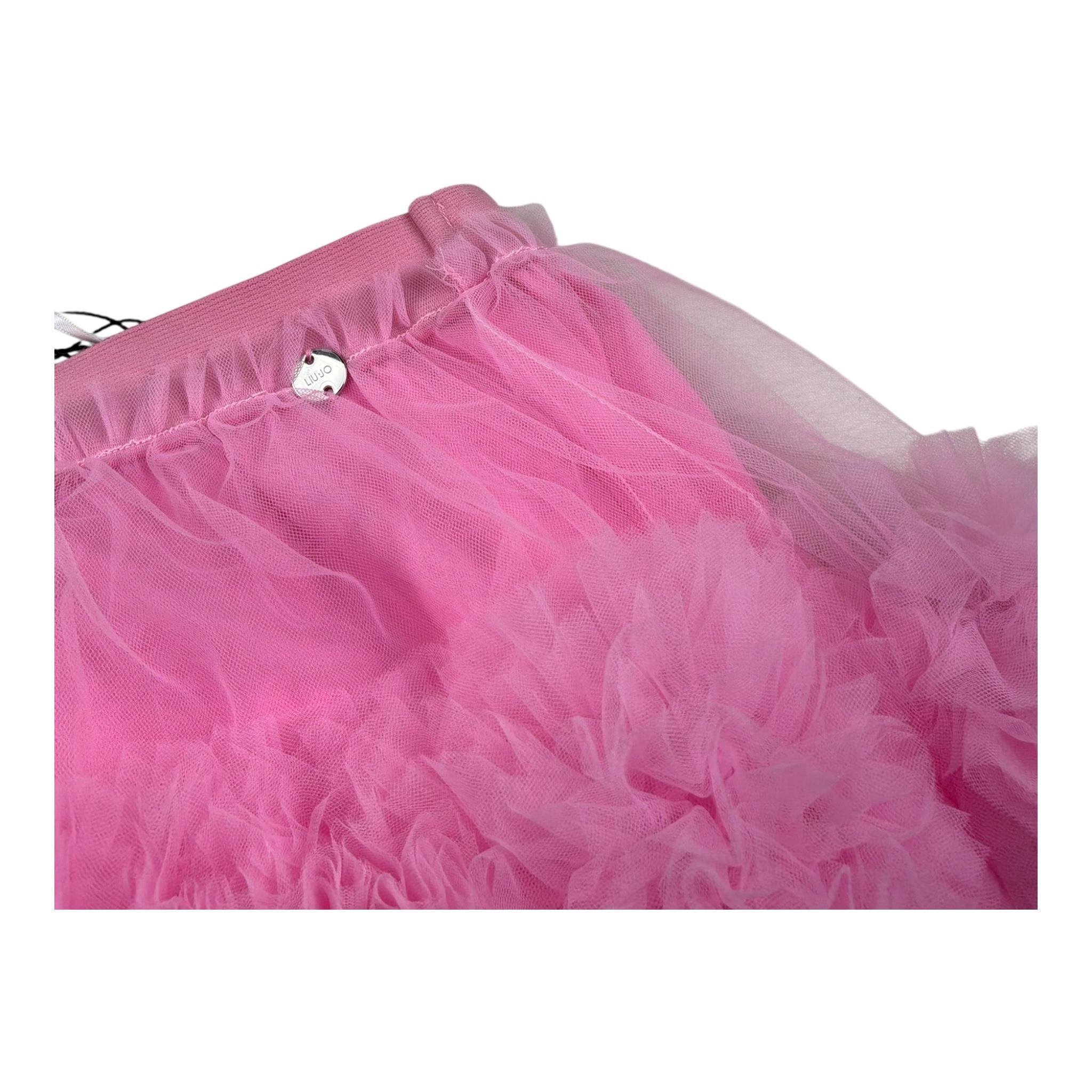 Liu Jo Gonna Tinta Unita In Tulle per Neonata KA5116N ROSA LIU JO 