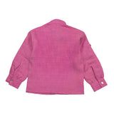 Crippa Solid Color Shirt With Pink Buttons For Newborn