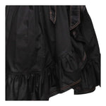 Monnalisa Abito Tinta Unita con Cuciture In Contrasto per Bambina 417907 NERO MONNALISA 