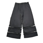 Alice Pi Pantalone Tinta Unita Modello A Palazzo per Bambina 2423 NERO ALICE PI 