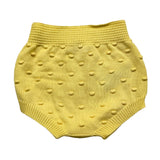 Wedoble Plain Culotte With Yellow Embroidery For Baby Girl