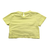 M+E' T-Shirt Tinta Unita con Applicazione Fiocco per Neonata UE1747N GIALLO M+E' 