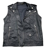 Patriot Sleeveless Jacket Solid Color Black For Boys