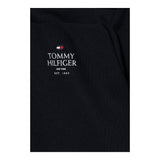 TOMMY HILFIGER felpa tinta unita con cappuccio e stampa Blu per Bambino KB0KB09193 BLU TOMMY HILFIGER 