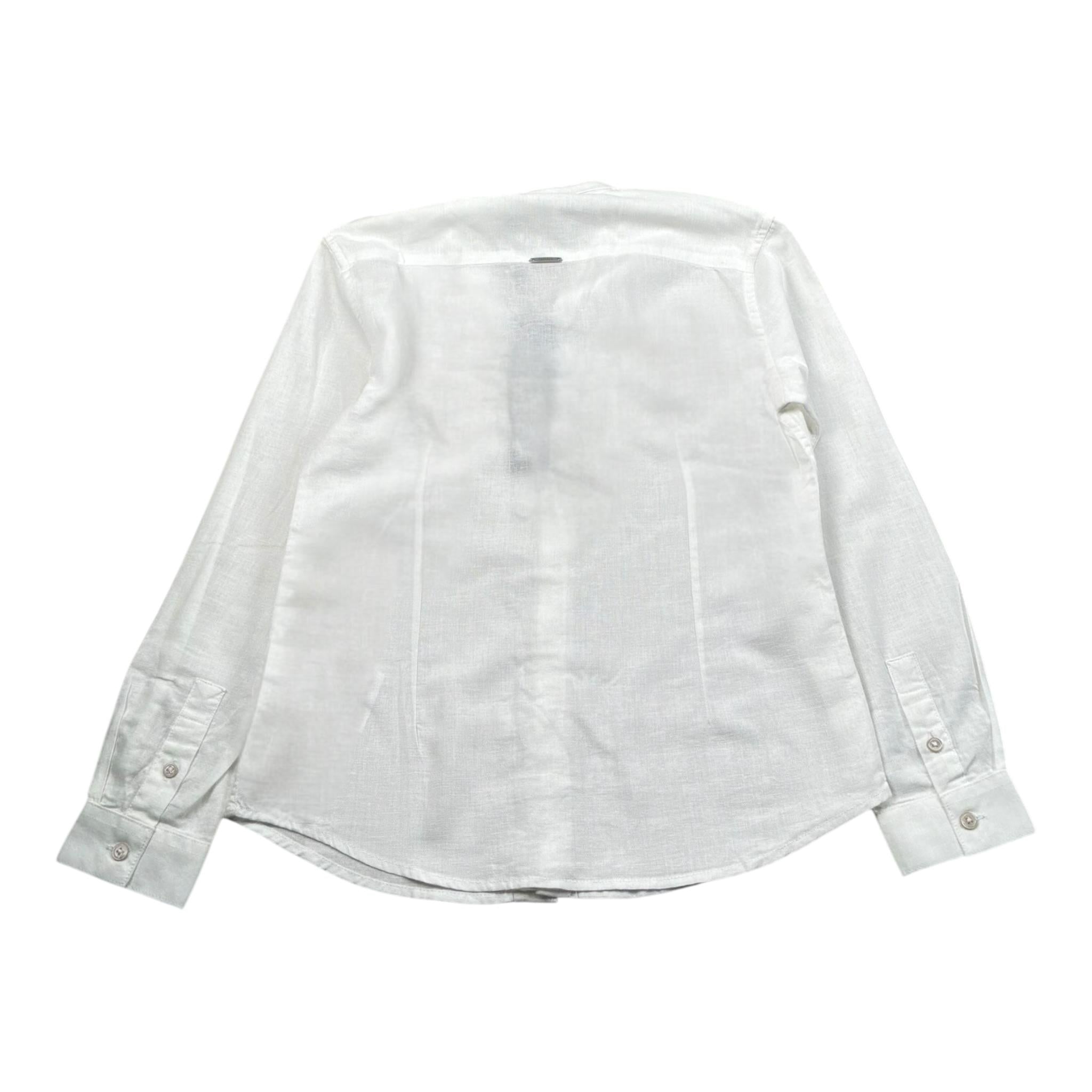 Antony Morato Camicia Tinta Unita con Fantasia Manica Lunga per Bambino SL00285 BIANCO ANTONY MORATO 