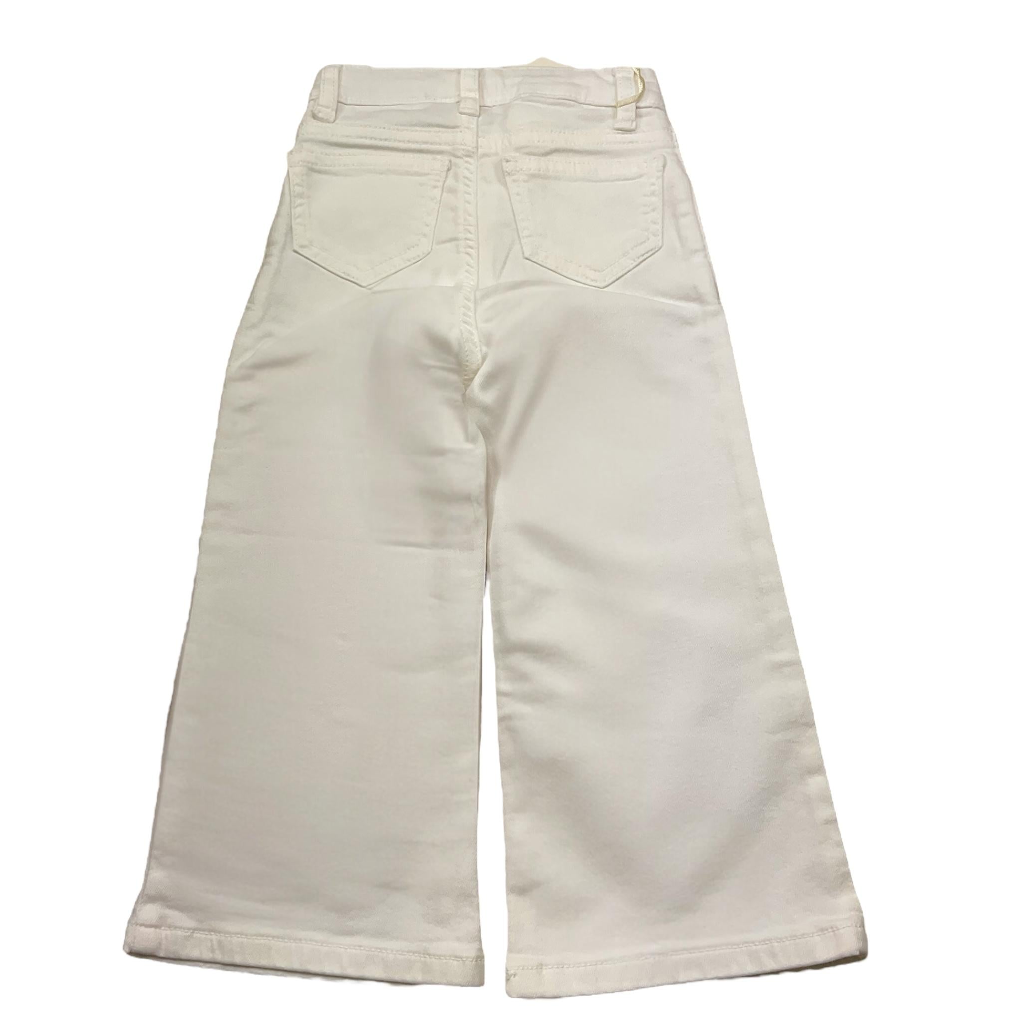 Twinset Pantalone Modello A Palazzo Tinta Unita per Neonata 251GJ2611N BIANCO TWINSET 