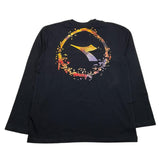 DIADORA shirt girocollo tinta unita con stampa Nero per Bambino F4DIJBTH032 NERO DIADORA 